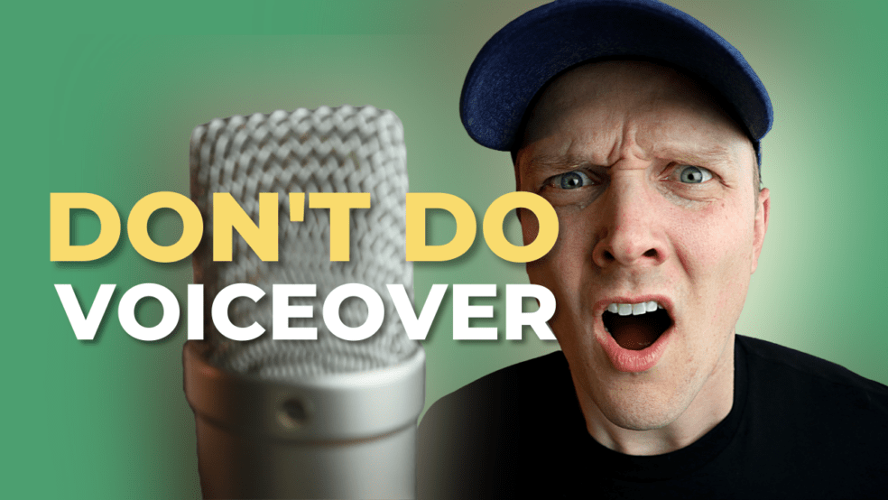 5 reasons not to get into voiceovers