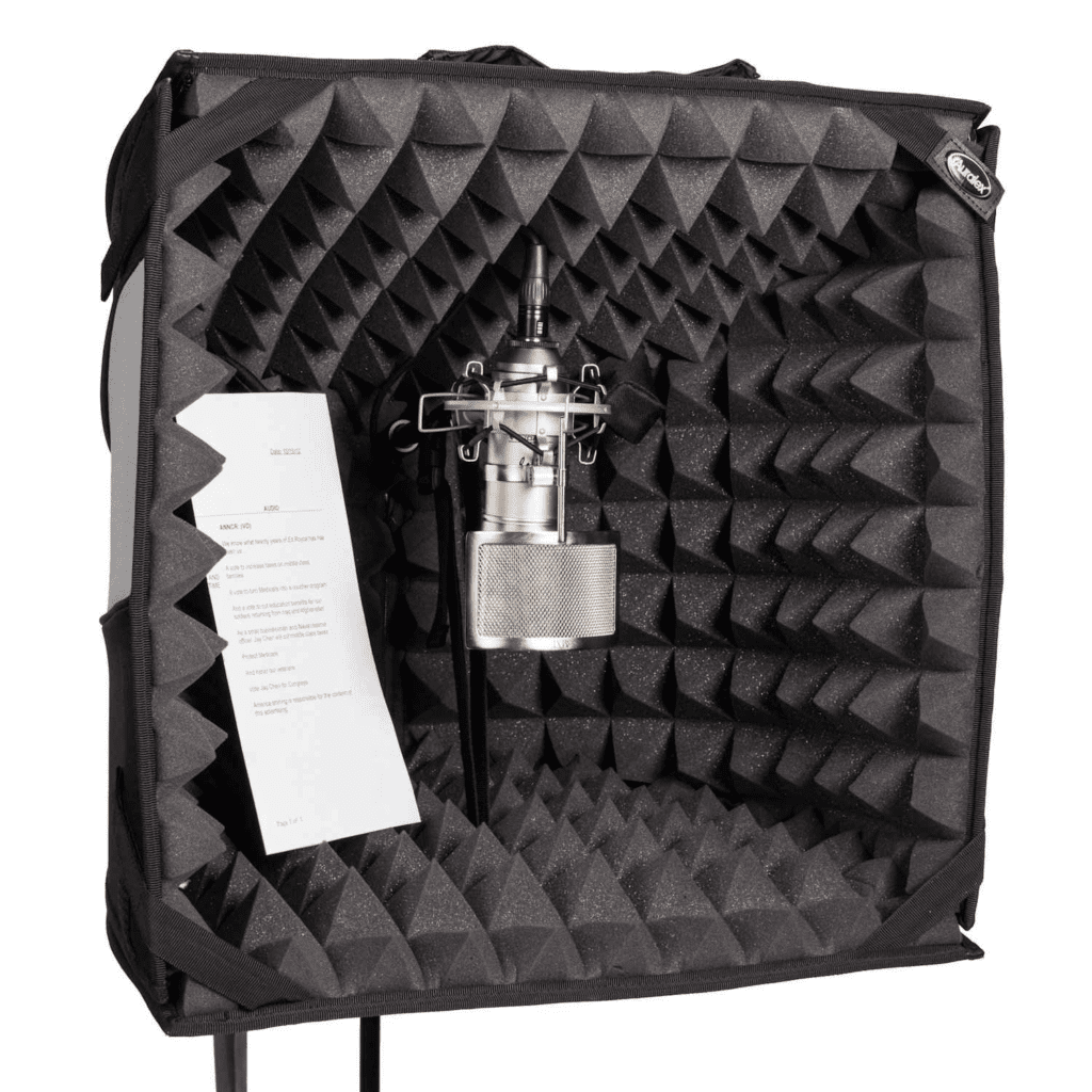 Portable voiceover sound booth