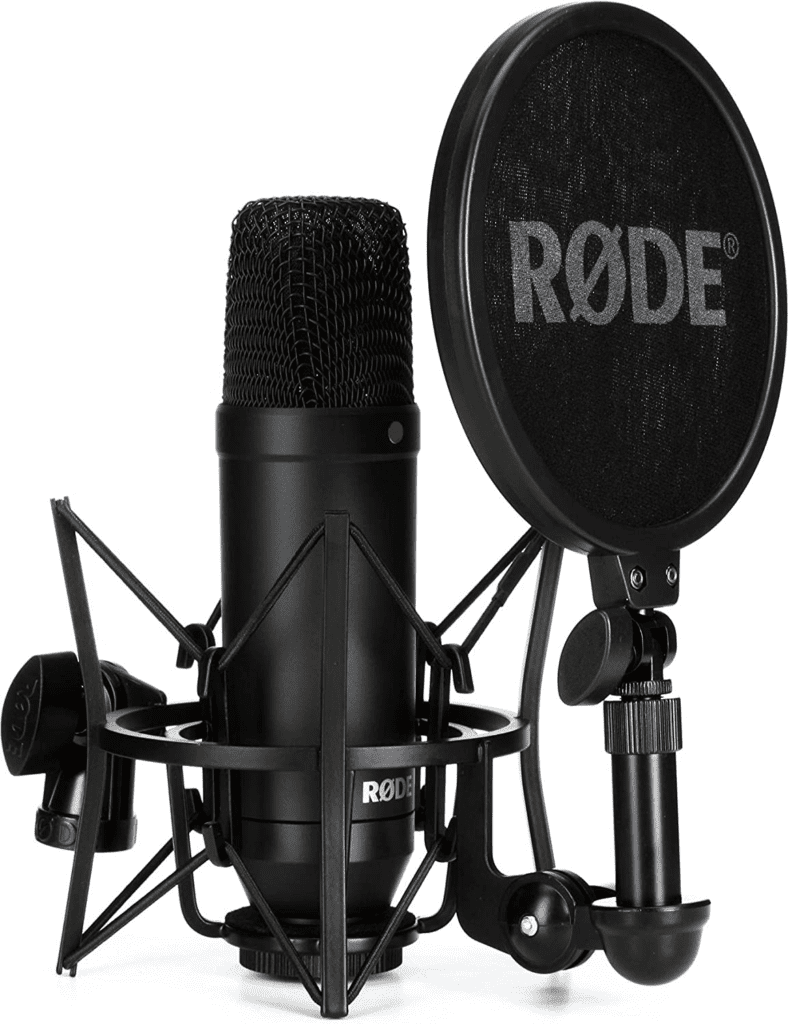 Rode NT1 microphone for professional voiceover