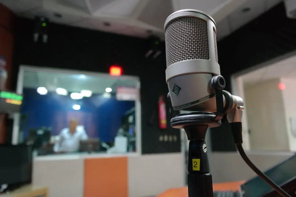 basic voice actor recording studio